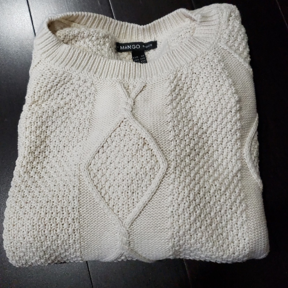 Mango Basic Knit Sweater Xxs - image 3